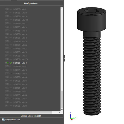 3D-Paket - Normteile für den Maschinenbau, Schrauben, Scheiben & Muttern nach Norm